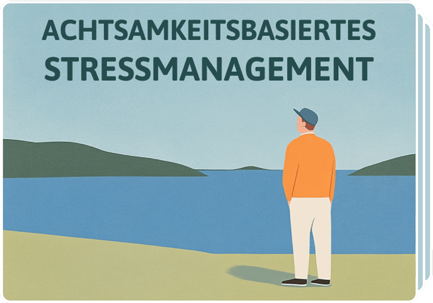 Screenshot des ABSM Kurses in der 7Mind App mit verschiedenen Kurseinheiten und der Möglichkeit, diese abzuspielen.